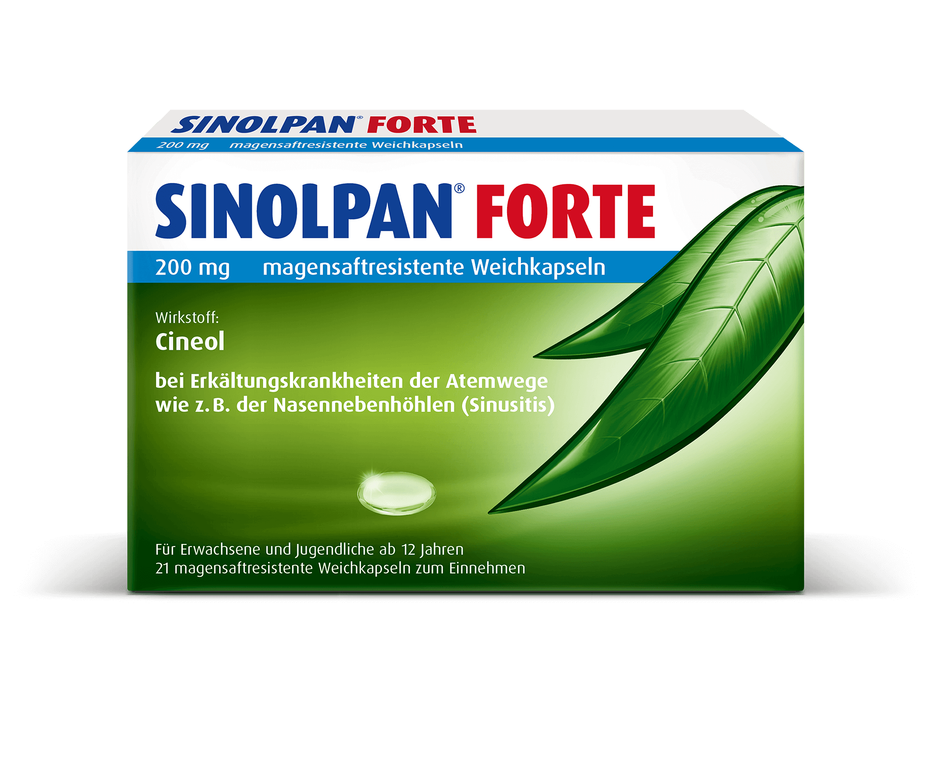 Packshot Sinolpan Forte 200mg 21er